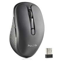 Mouse ngs wireless evo rust black recargable con teclas silenciosas negro