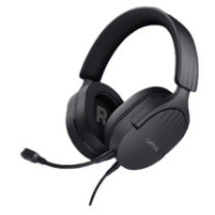 Headset trust gaming gxt 489 negro fayzo 24898 microfono desmontable plegable cable trenzado 1,2m ja
