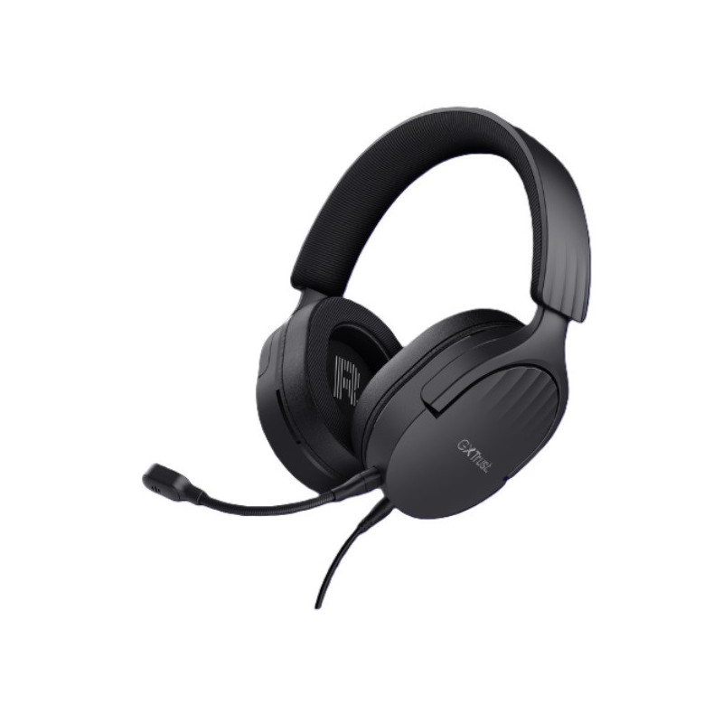 Headset trust gaming gxt 489 negro fayzo 24898 microfono desmontable plegable cable trenzado 1,2m ja