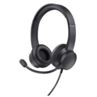 Headset trust hs-150 25333 jack 3.5mm microfono plegable diadema ajustable