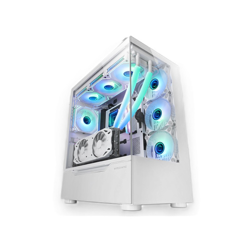 Caja e-atx mars gaming mc-ult xxl white frontal y lateral de cristal templado sin fuent