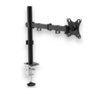 Soporte de mesa unyka uk710101 para 1 pantalla 10-32\ 1 cabezal ajustable y giratorio max. 10kg vesa"