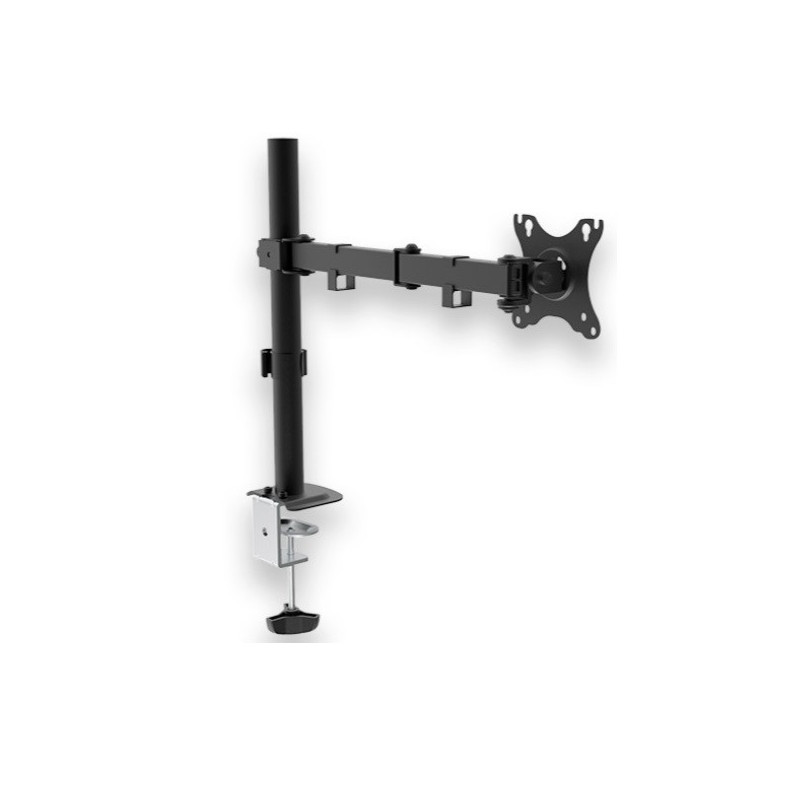 Soporte de mesa unyka uk710101 para 1 pantalla 10-32\ 1 cabezal ajustable y giratorio max. 10kg vesa"