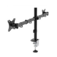 Soporte de mesa unyka uk710102 2 cabezales ajustable y giratorio 10-32\ max. 10kg vesa max. 100x100 "