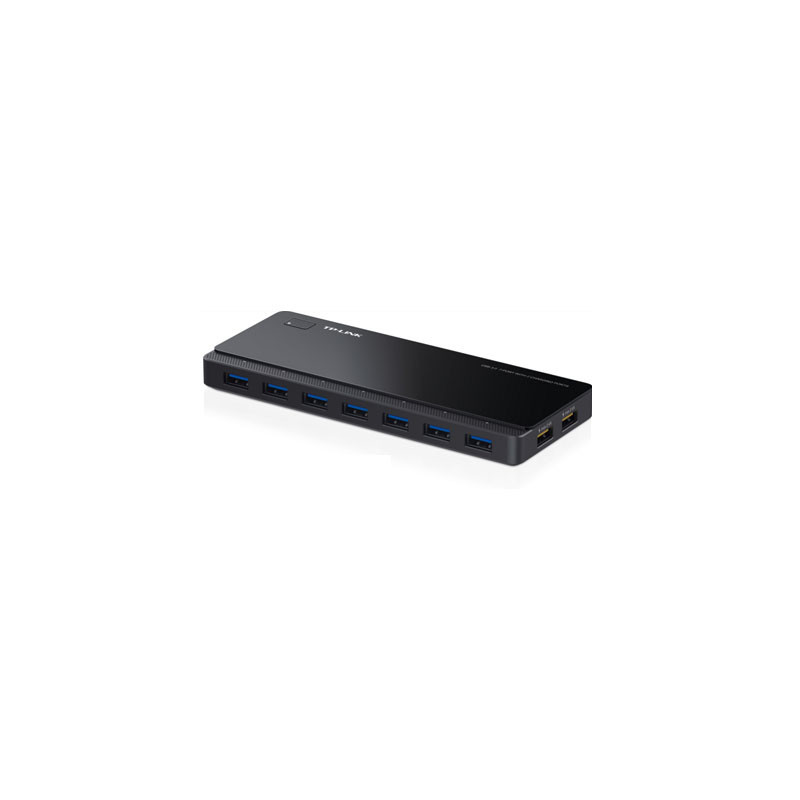 Hub usb 3.0 tp-link uh720 usb 3.0 7 puertos + 2 puertos de carga dise?o escritorio con adptador de c