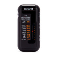 Radio analogica mini aiwa r-22bk am/fm hyperbass color negro