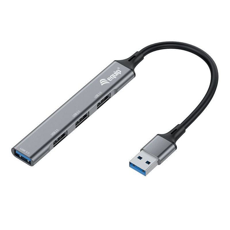 Hub usb 3.0 equip life usb 1 puerto usb 3.0 3 puertos usb 2.0 carcasa aluminio