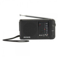 Radio analogica portatil aiwa rs-44 am/fm altavoz integrado jack 3.5mm negro vintage