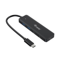 Hub usb-c equip life 128964 4 puertos 2xusb-a 3.0 2xusb-c 3.2 compatible con thunderbolt 3/4 1xusb-c