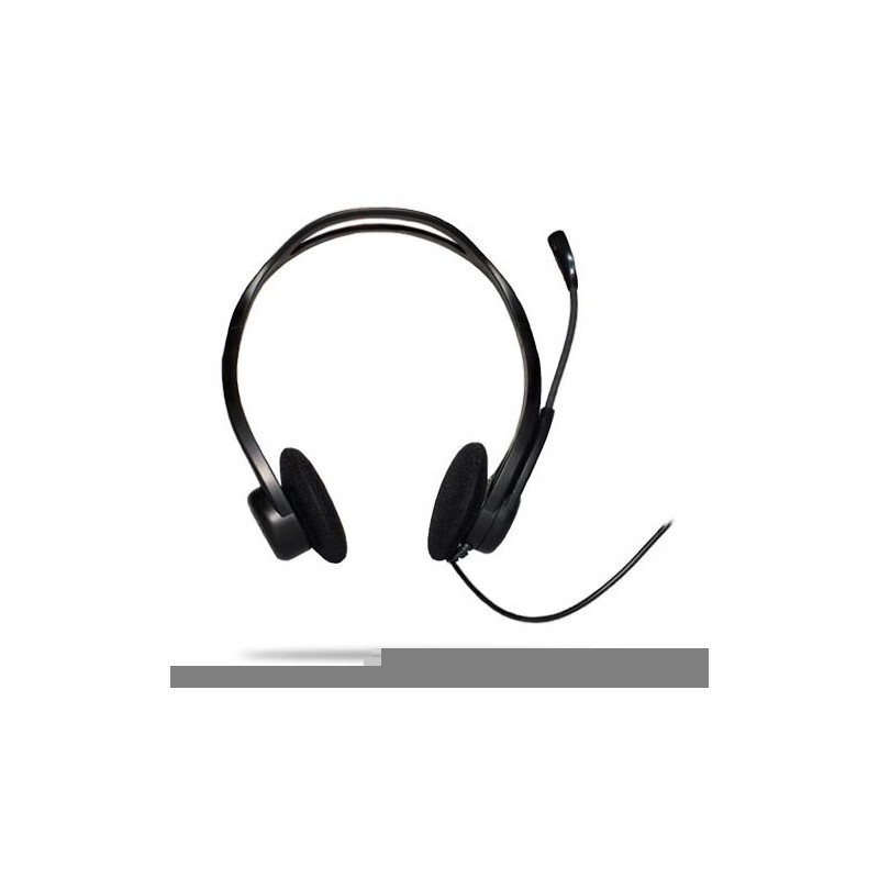 Headset logitech stereo microfono con supresion de ruido usb pc960m p/n:981-000100