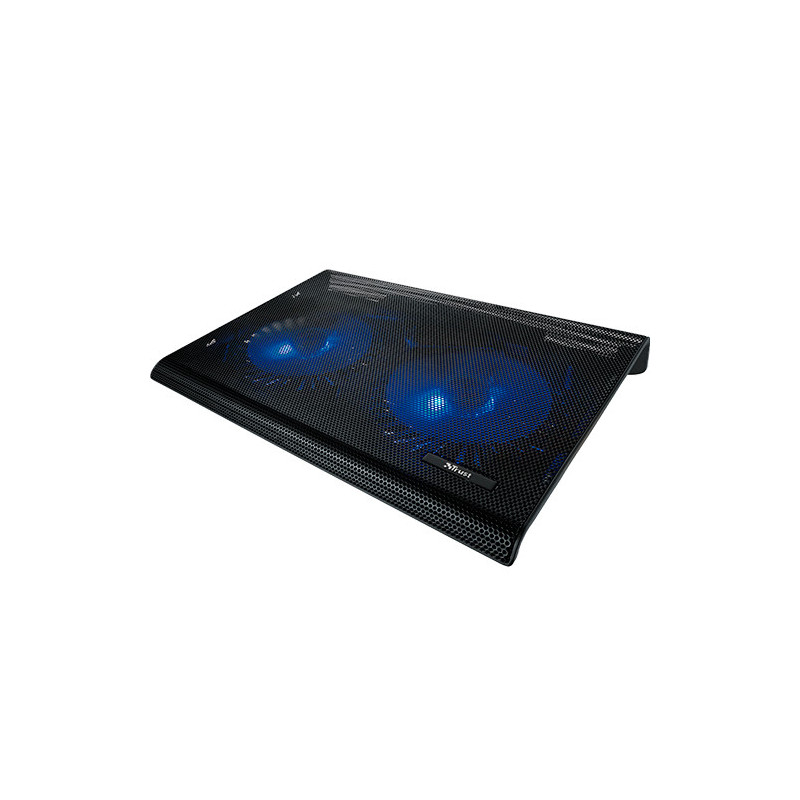 Base de refrigeracion para portatiles trust  con 2 ventiladores y leds azul hasta 17.3\ 20104*"