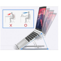 Soporte de portatil conceptronic de aluminio plegable