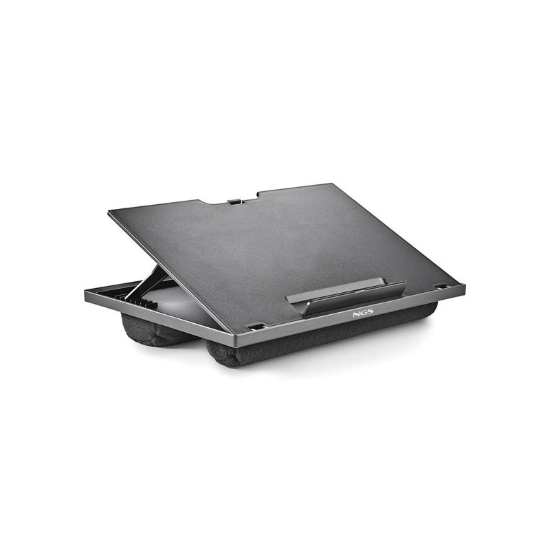 Soporte de portatil ngs lapnest hasta 15,6\ con base acolchada"