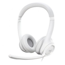 Headset logitech h390 microfono con supresion de ruido usb color blanco p/n: 981-001286