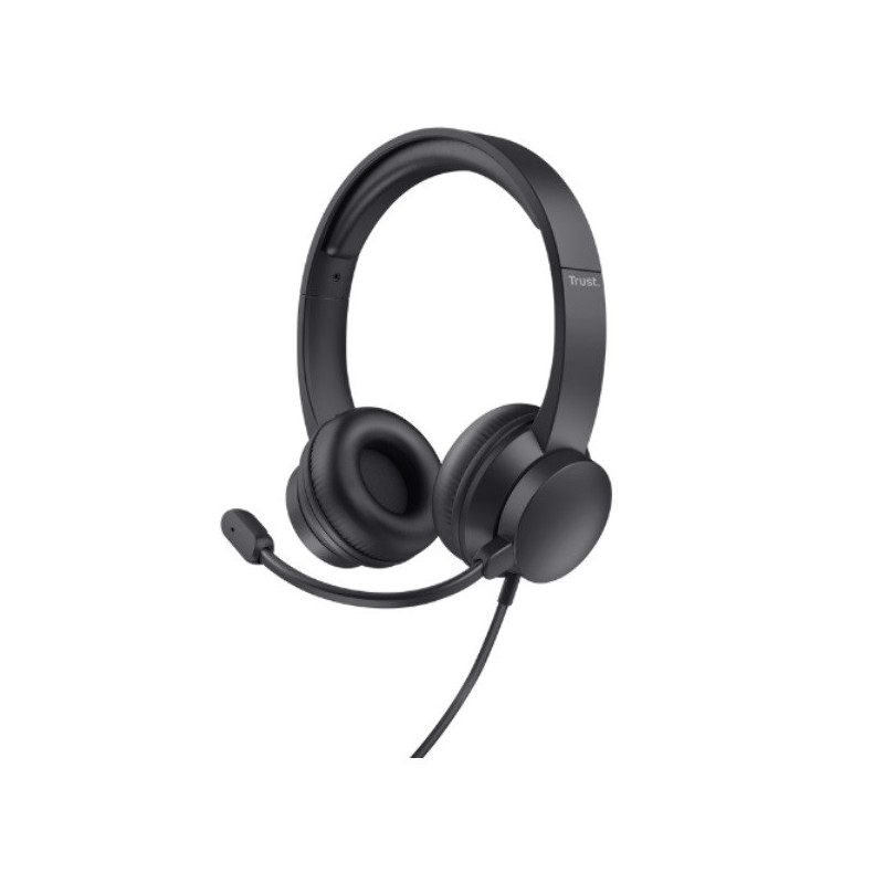 Headset trust ayda 25088 usb microfono plegable diadema ajustable