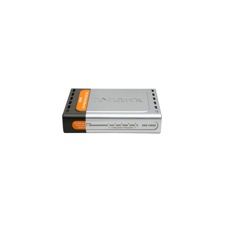 Switch no gestionable d-link des-1005d 5p ethernet sobremesa no rack