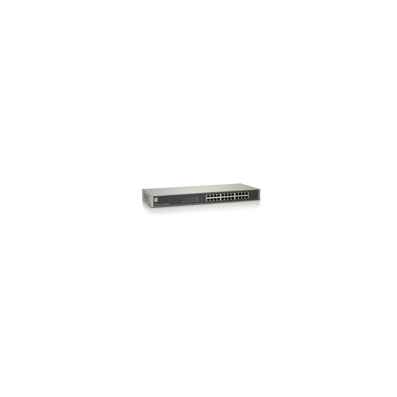 Switch level one no gestion 24 puertos 10/100/1000 carcasa metalica