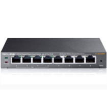 Switch semigestionable tp-link sg108pe 8p giga alimentacion poe 55w carcasa metalica