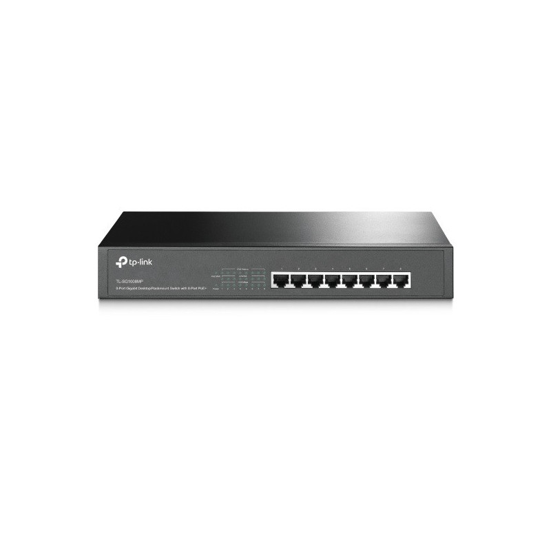 Switch no gestionable tp-link sg1008mp 8p giga poe+ carcasa metalica rack