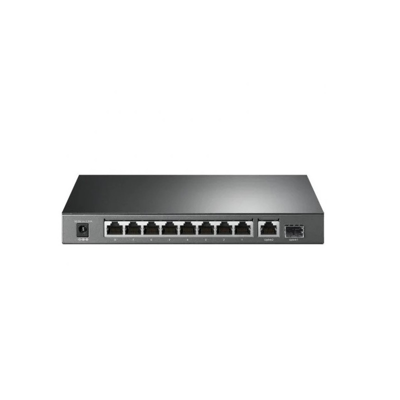 Switch tp-link tl-sg1210p 9p giga 1p sfp gigabit 8 puertos poe/poe+ alimentacion poe 63w