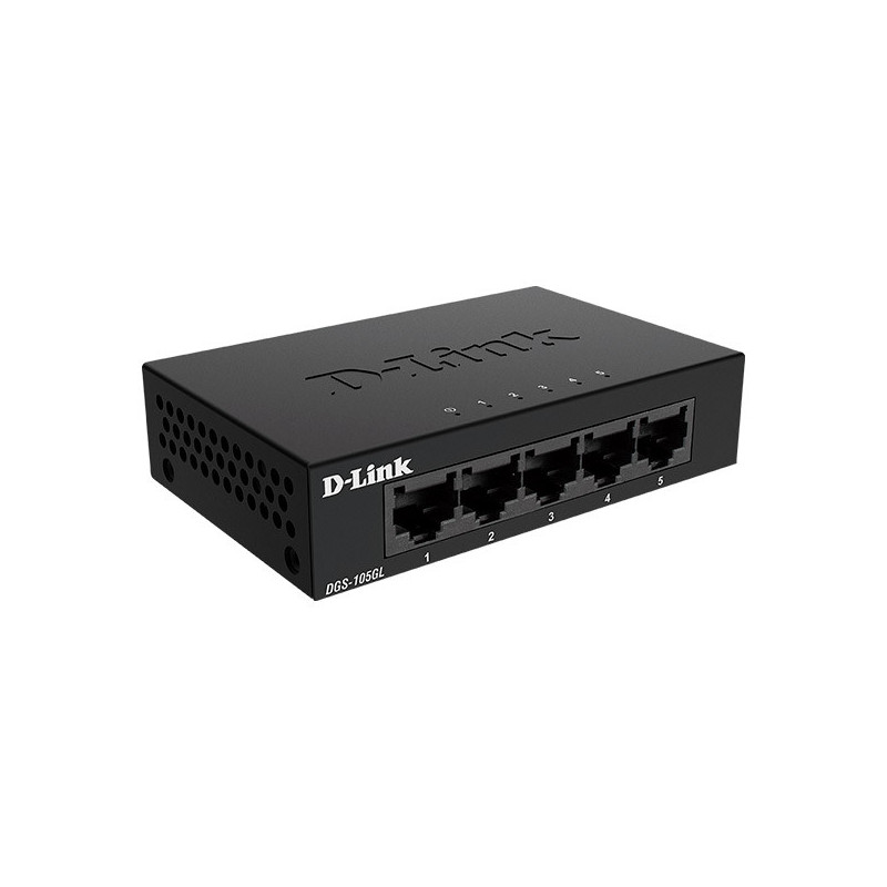 Switch no gestionable d-link dgs-105gl 5p giga carcasa metalica sobremesa no rack