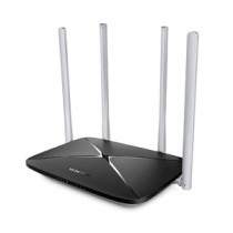 Router wifi ac dualband mercusys ac12 wifi ac1200 4 puertos lan 1 puerto wan 4 antenas de 5dbi