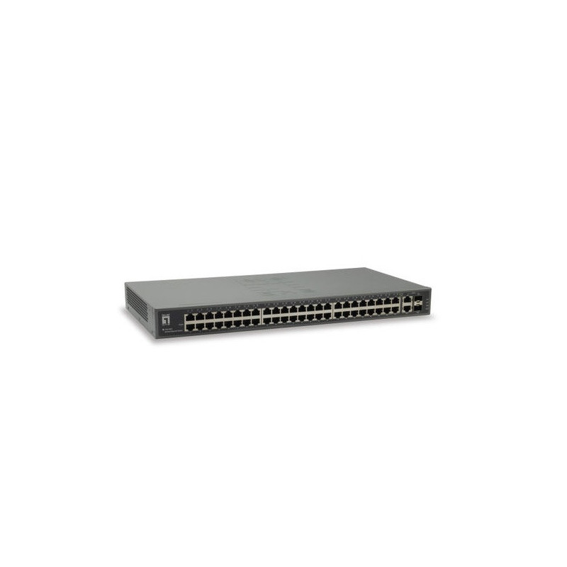 Switch level one 50-port fast ethernet switch, 2 x gigabit sfp/rj45 combo