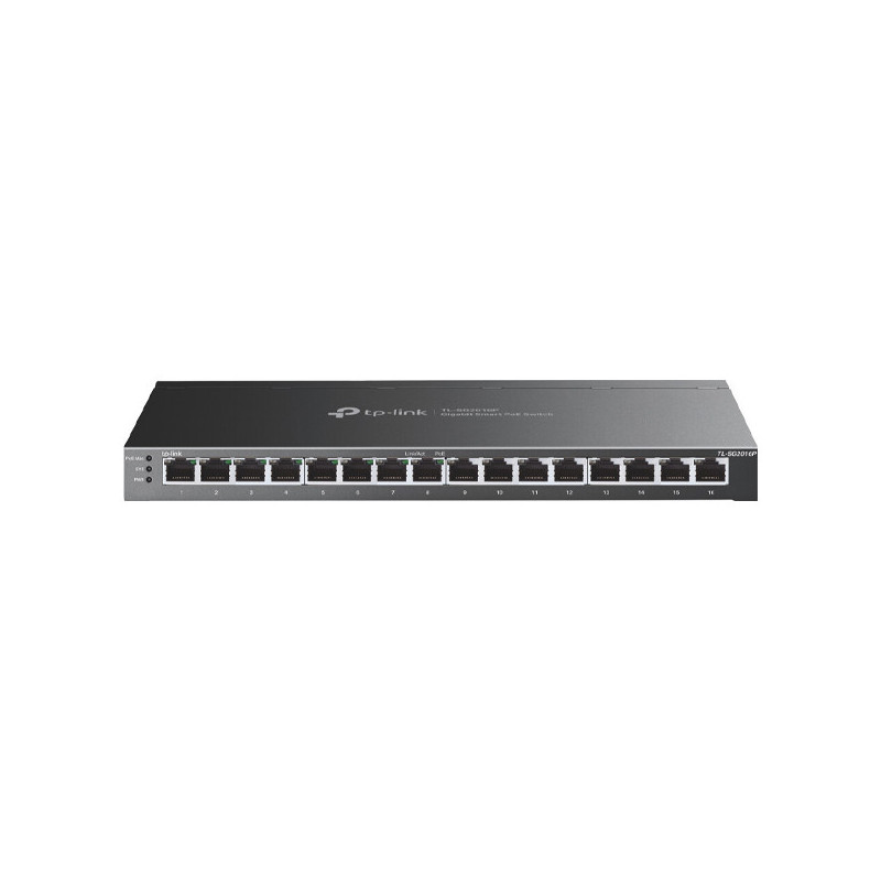 Switch gestionable poe+ tp-link tl-sg2016p 16p giga de estos 8p poe+ (120w) integracion por omada sd