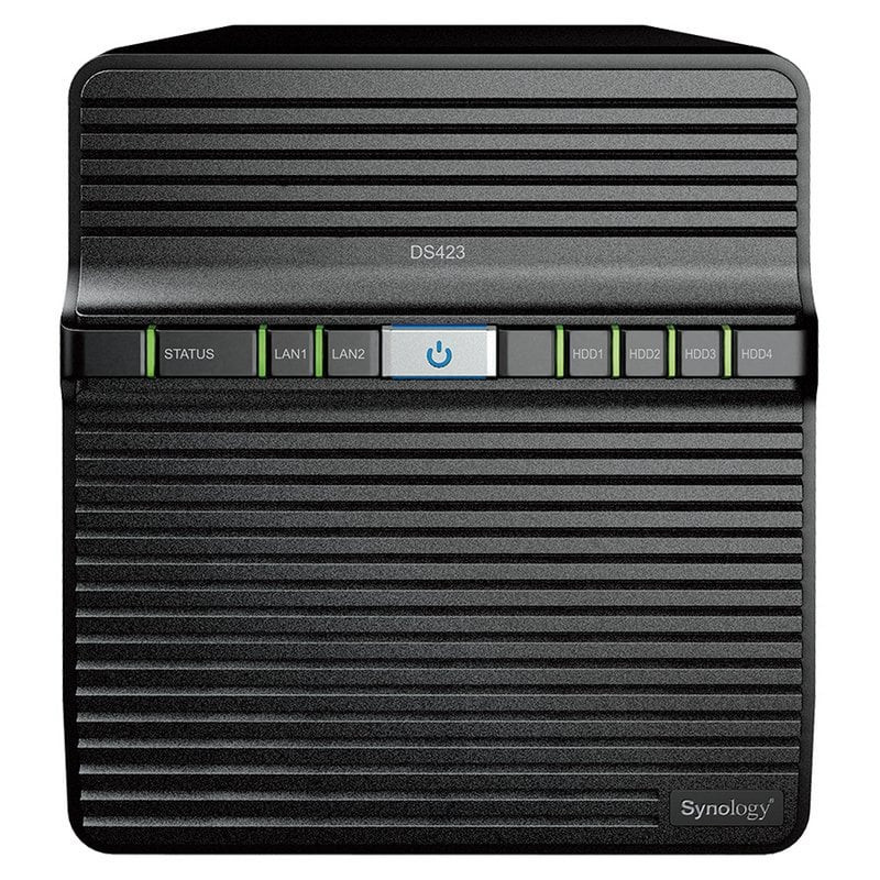 Servidor nas synology disk station ds423 2xgbe 2xusb 3.2 4 bahias 1.7 ghz raid 0,1,5,6,10