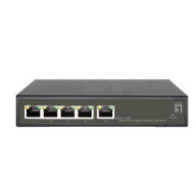 Switch semigestionable level one hilbert 4p poe 10/100/1000 60w + 1p 10/100/1000 carcasa metalica