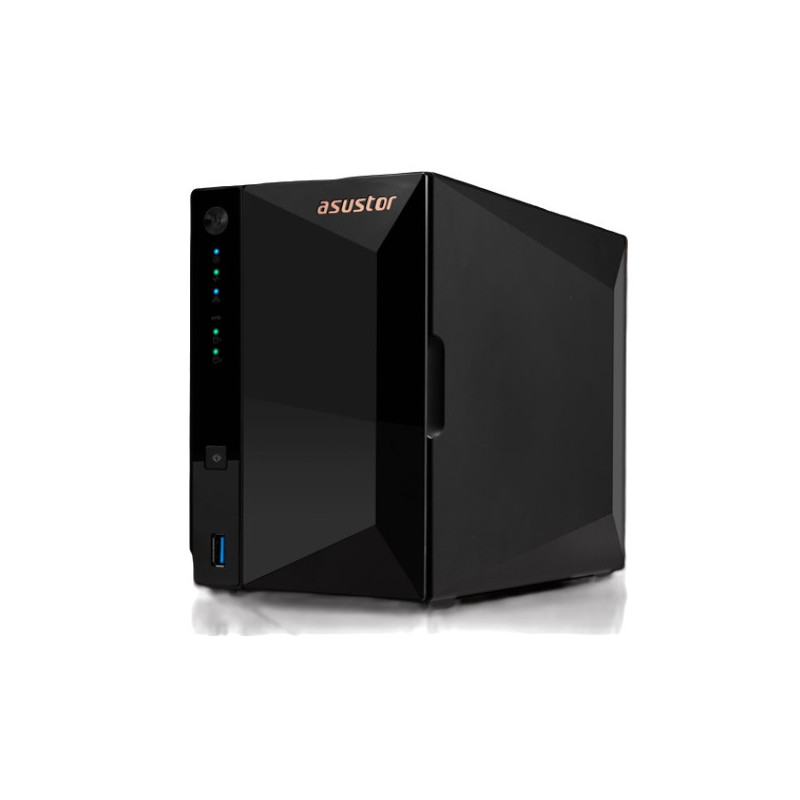 Servidor nas asustor drivestor 2 pro as3302t v2 2 bahias realtek rtd1296 quad 1.4ghz 2gb lan 2.5