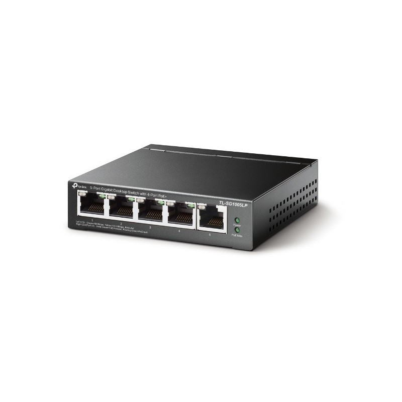 Switch no gestionable tp-link tl-sg1005lp 5p giga 4p poe+(40w) sobremesa carcasa metalica