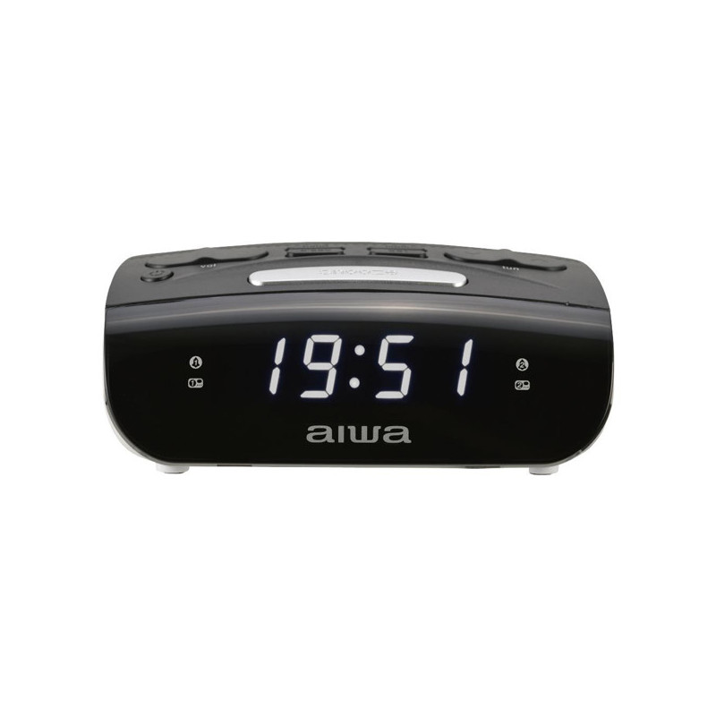 Radio despertador aiwa cr-15bk doble alarma fm