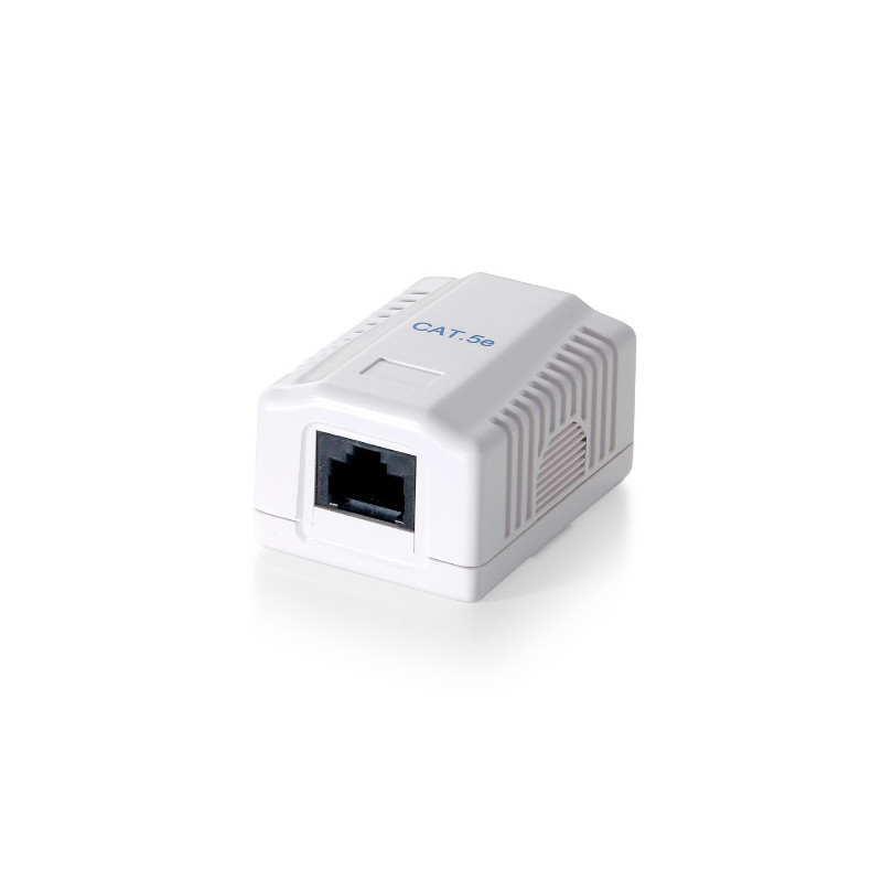 Roseta de superficie categoria 5e 1 hembra rj45