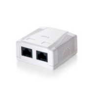 Roseta de superficie categoria 5e 2 hembras rj45