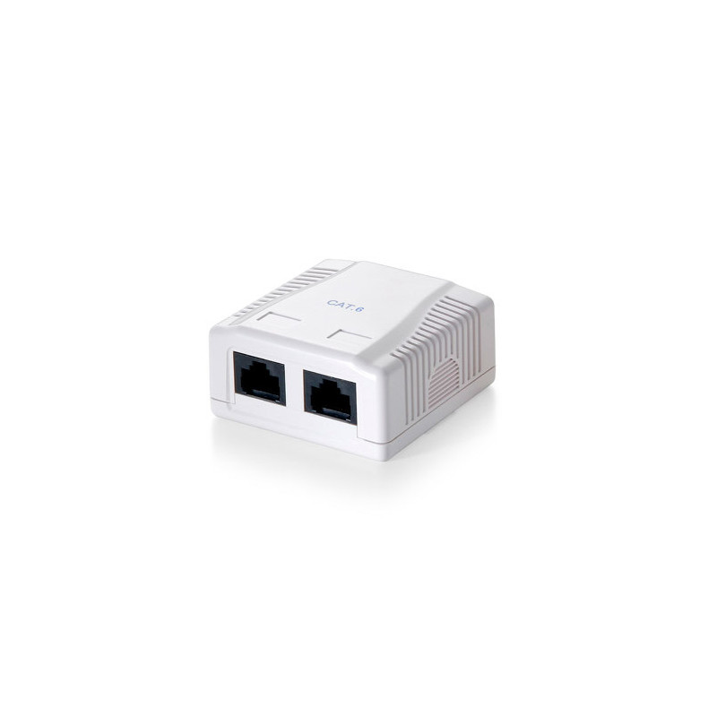 Roseta de superficie categoria 5e 2 hembras rj45