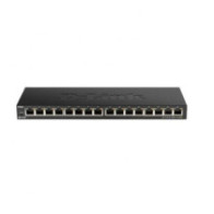 Switch no gestionable d-link dgs-1016s 16p giga low profile para sobremesa - pared o instalaciones d