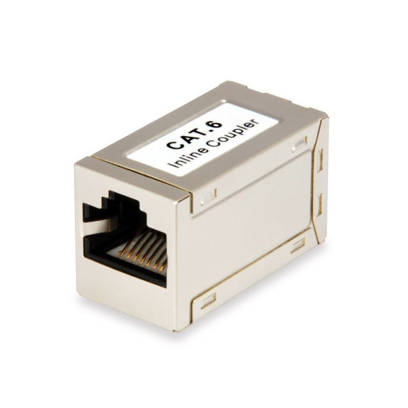 Adaptador rj45 cat.6 apantallado hembra - hembra 121179