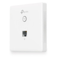 Punto de acceso interior wifi tp-link eap115-wall con placa de pared 300mb en 2,4ghz poe pasivo 2 an