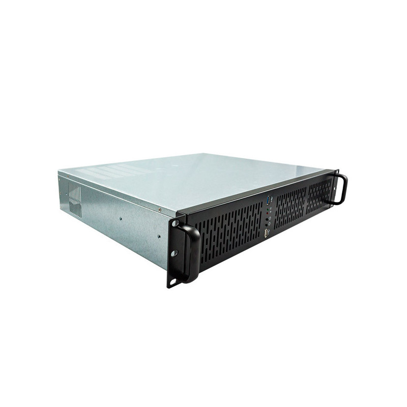 Caja rack 19\ 2u unykach uk2129 rejilla frontal con filtro antipolvo usb 2.0 y 3.0"