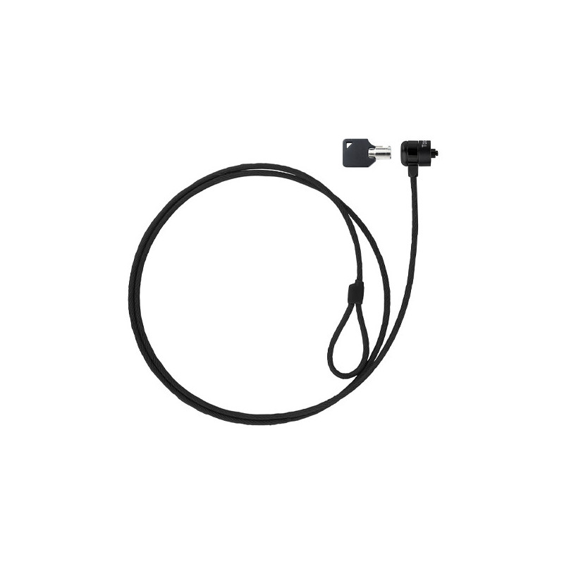 Cable de seguridad portatiles/monitores/televisiones tooq tqclk0025-g con llave 1.5 m sistema kensin