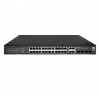 Switch semigestionable level one hilbert 24p poe 10/100/1000 380w +4p sfp combo 10/100/1000 carcasa