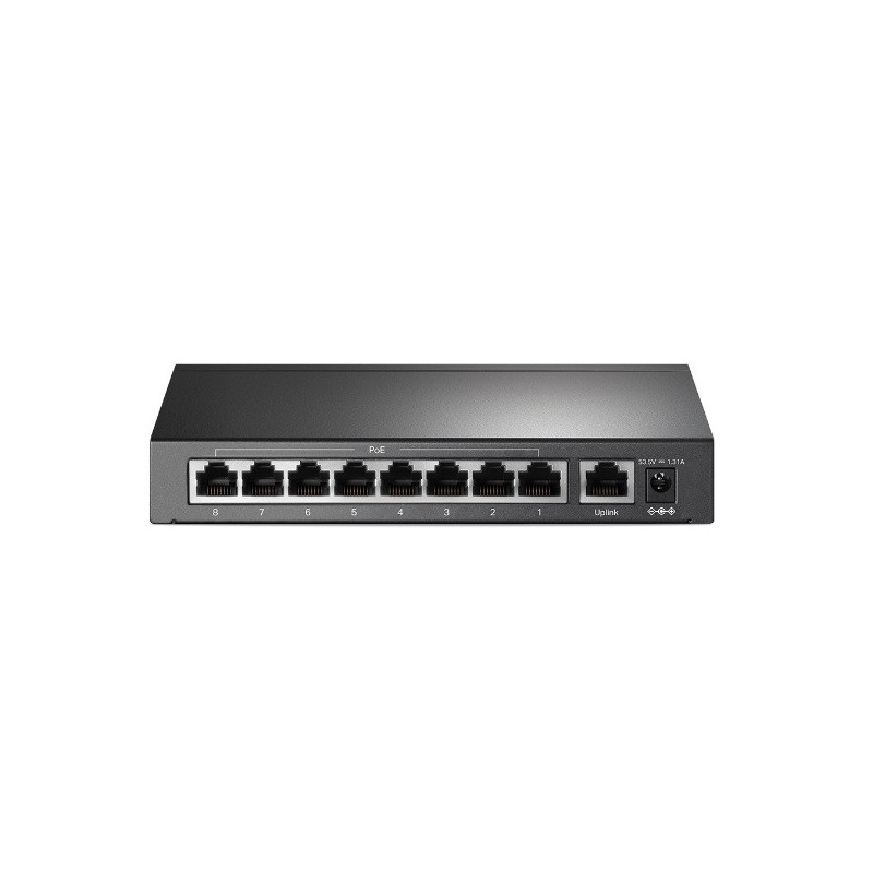 Switch no gestionable tp-link tl-sf1009p sobremesa 9p 10/100 incluye 8p poe+ 10/100 total poe 65w