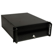 Caja rack 19\ 4u unykach uk4129 frontal de rejilla con llave filtro antipolvo"