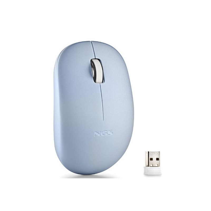 Mouse ngs wireless fog pro azul 1000dpi 2 botones nano receptor 2.4ghz