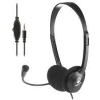 Headset ngs ms103 max con microfono y control de volumen jack 3.5 cable de 1.5m