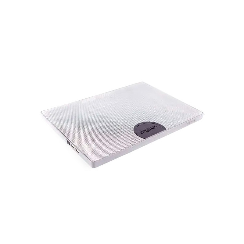Base de refrigeracion para portatiles approx hasta 15.4\ 2 ventiladores y 3 leds color blanco - ofer"