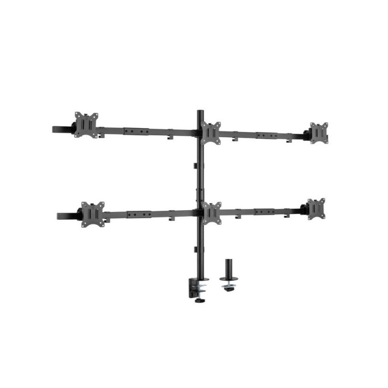 Soporte de mesa equip 650160 para 6 pantallas de 17\-32\" max. 7kg por pantalla max.vesa 100x100"