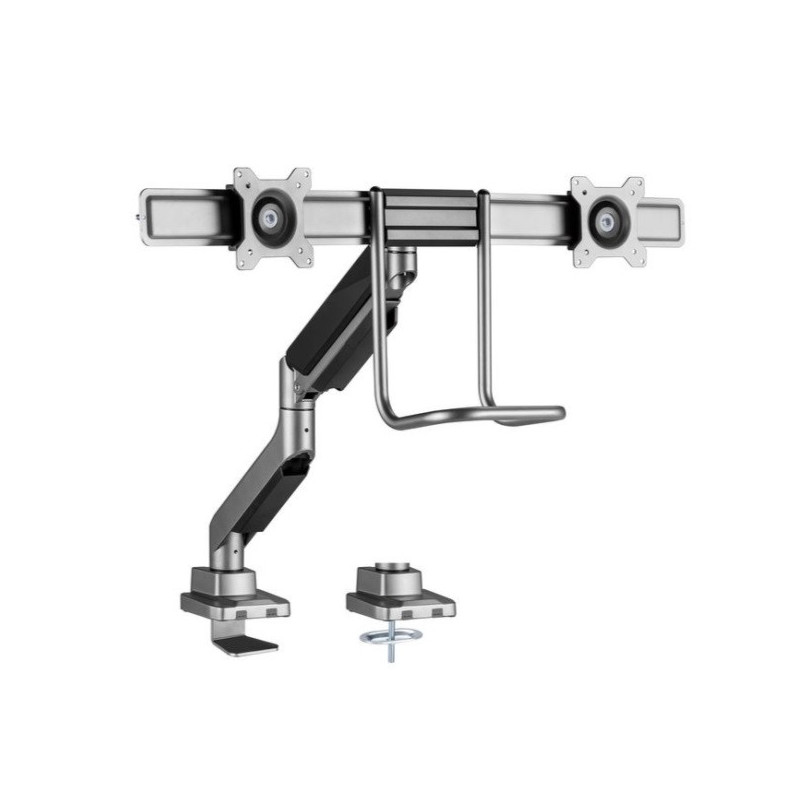 Soporte de mesa equip 650161 para 2 pantallas de 17\-32\" max. 9kg por pantalla max.vesa 100x100 reso"