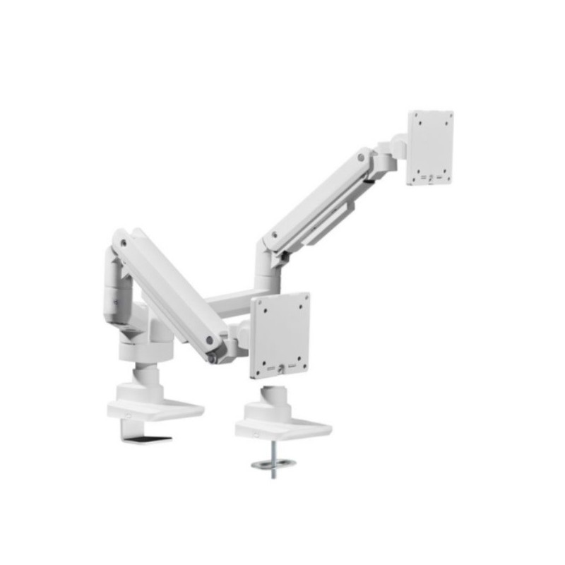 Soporte de mesa equip 650183 para 2 pantalla de 17\-35\" blanco max. 20kg por pantalla max.vesa 100x1"